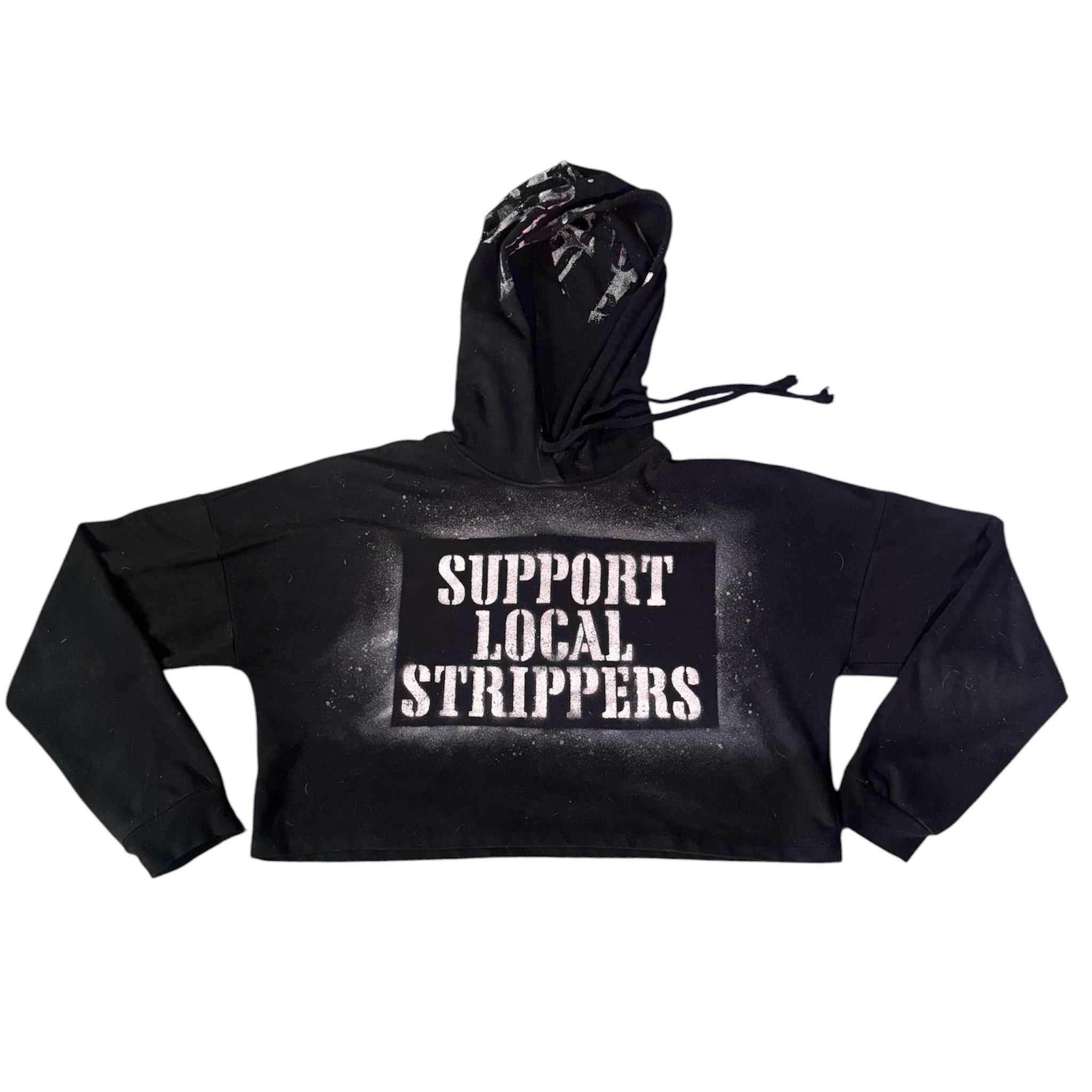 Graffiti Crop Hoodie
